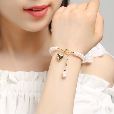 Timeless Fresh Water Pearl Beads Bracelet-For slim arm