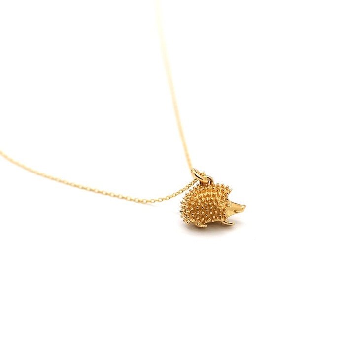 Hérisson - Gold hedgehog necklace - Image 5
