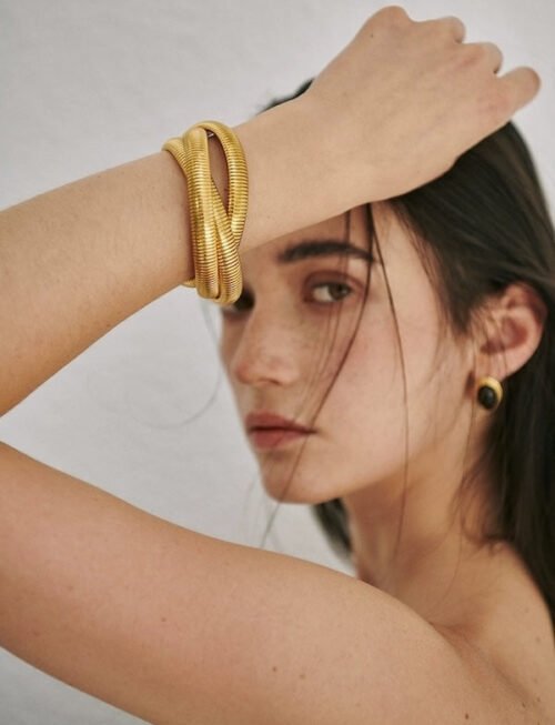 Chunky Stretch Design Bracelet - 3 Strands