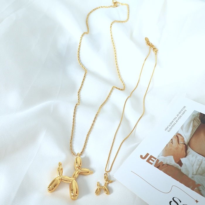 Cute Balloon Dog Pendant Necklace - Image 4
