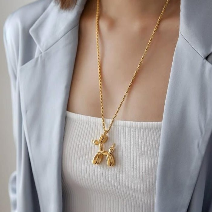 Cute Balloon Dog Pendant Necklace - Image 7
