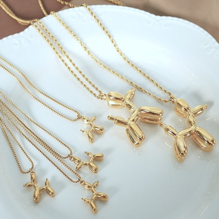 Cute Balloon Dog Pendant Necklace - Image 9