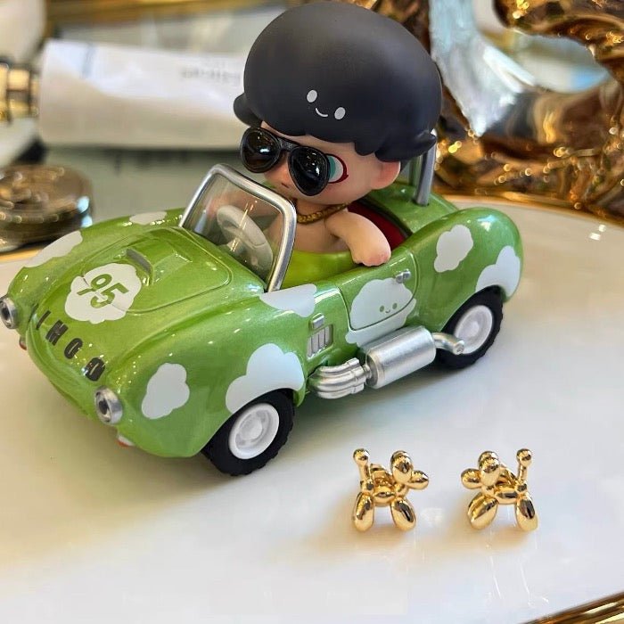 Cute Ballon Dog Small Ear Studs-Gold n Silver - Image 3