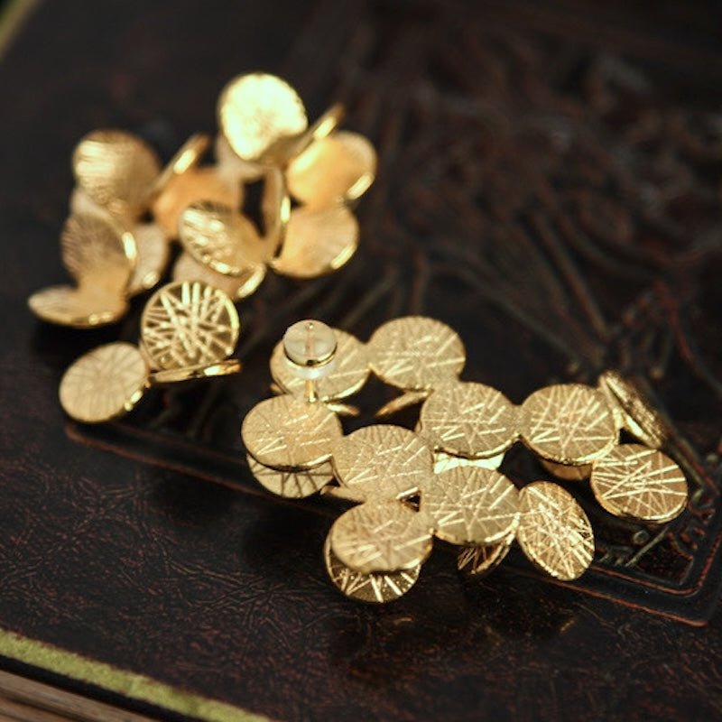 Elegant Flower Bouquet Earrings - Image 5