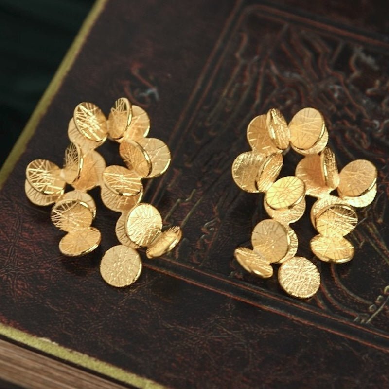 Elegant Flower Bouquet Earrings - Image 6