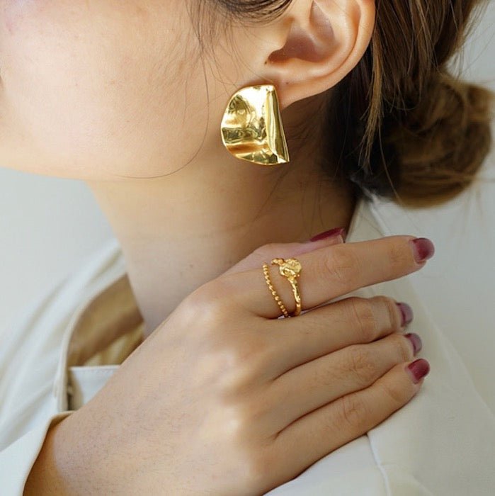 Modern Vintage Folded Earrings - Image 8