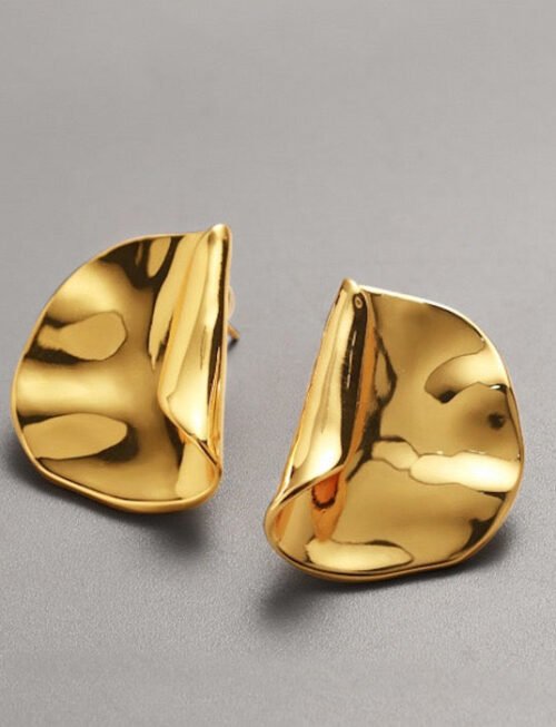 Modern Vintage Folded Earrings