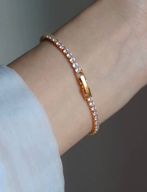 Timeless Diamond Look Sparkling Bracelet
