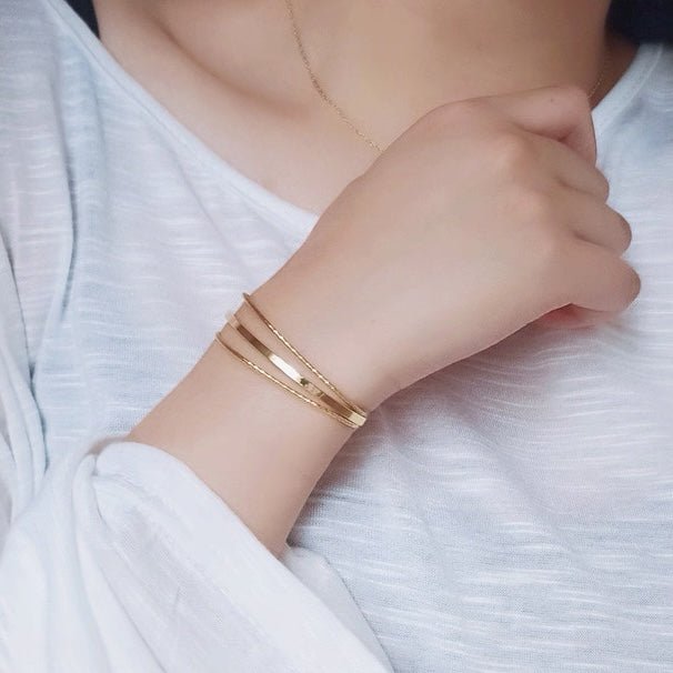 Minimalist Open Bangle Set ??Gold & Silver - Image 10