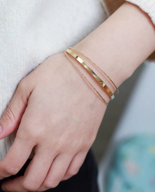 Minimalist Open Bangle Set ??Gold & Silver