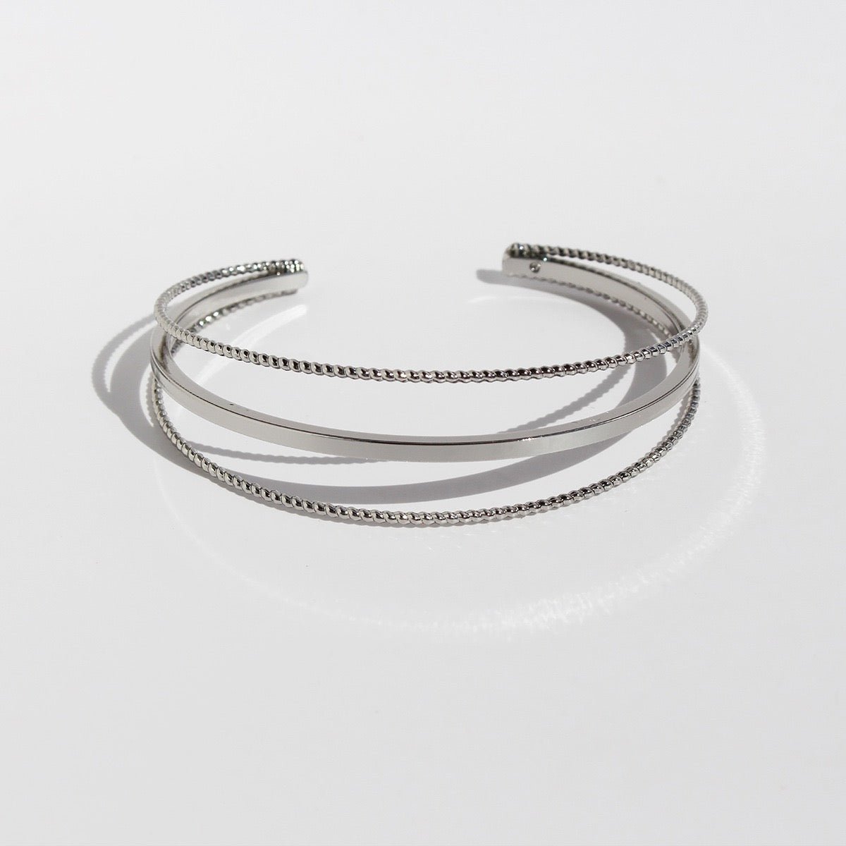 Minimalist Open Bangle Set ??Gold & Silver - Image 7
